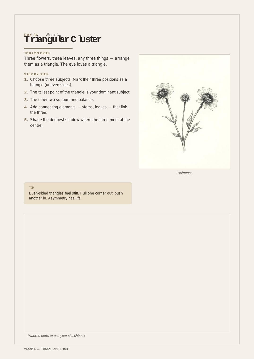 30 Days Botanical Drawing — Day 24 · Composition thumbnail