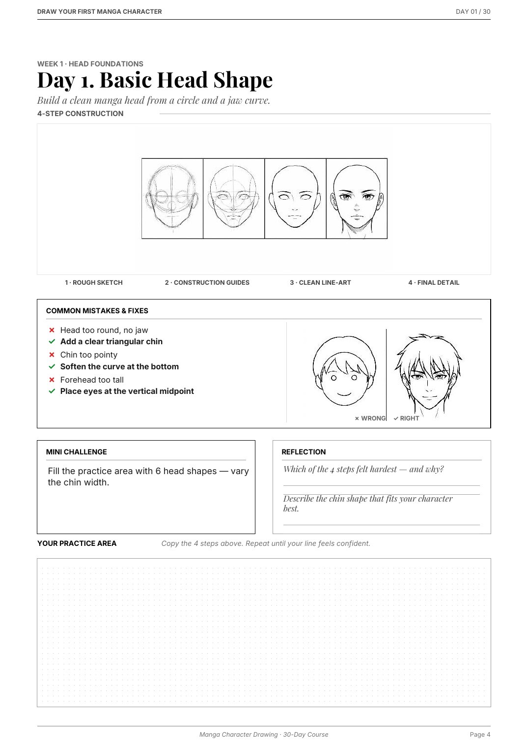 Draw Your First Manga Character — Introduction