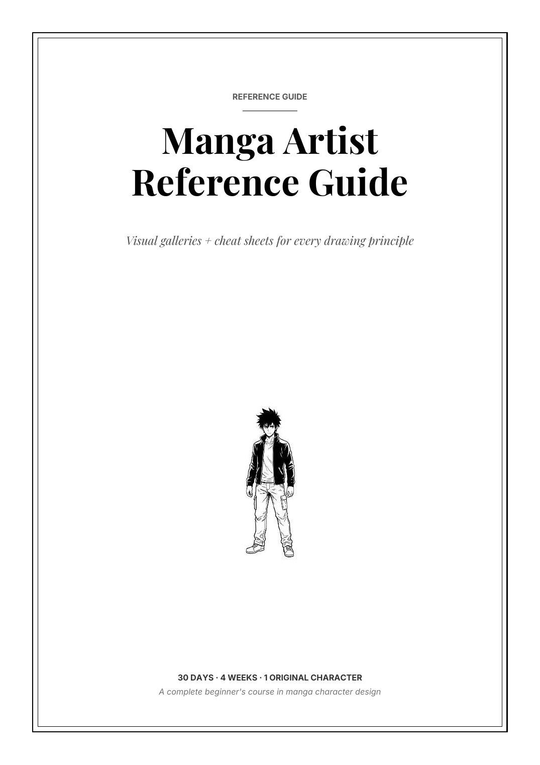 Draw Your First Manga Character — Bonus · Reference Guide