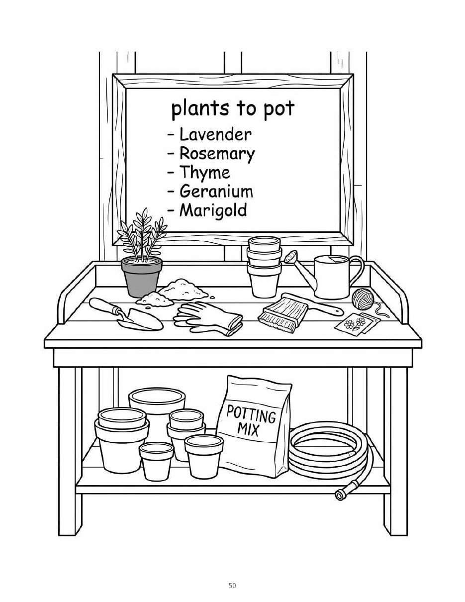 Greenhouse Coloring Book — Signature Spread