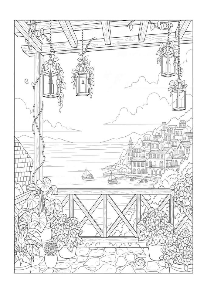 Cozy Seaside — inside the book