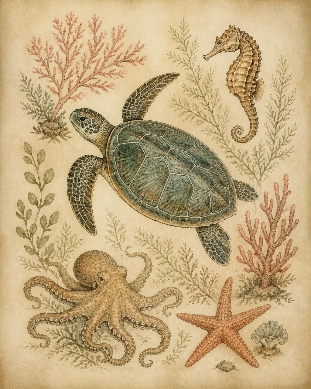 30 Days of Marine Animals — Beginner Drawing Masterclass